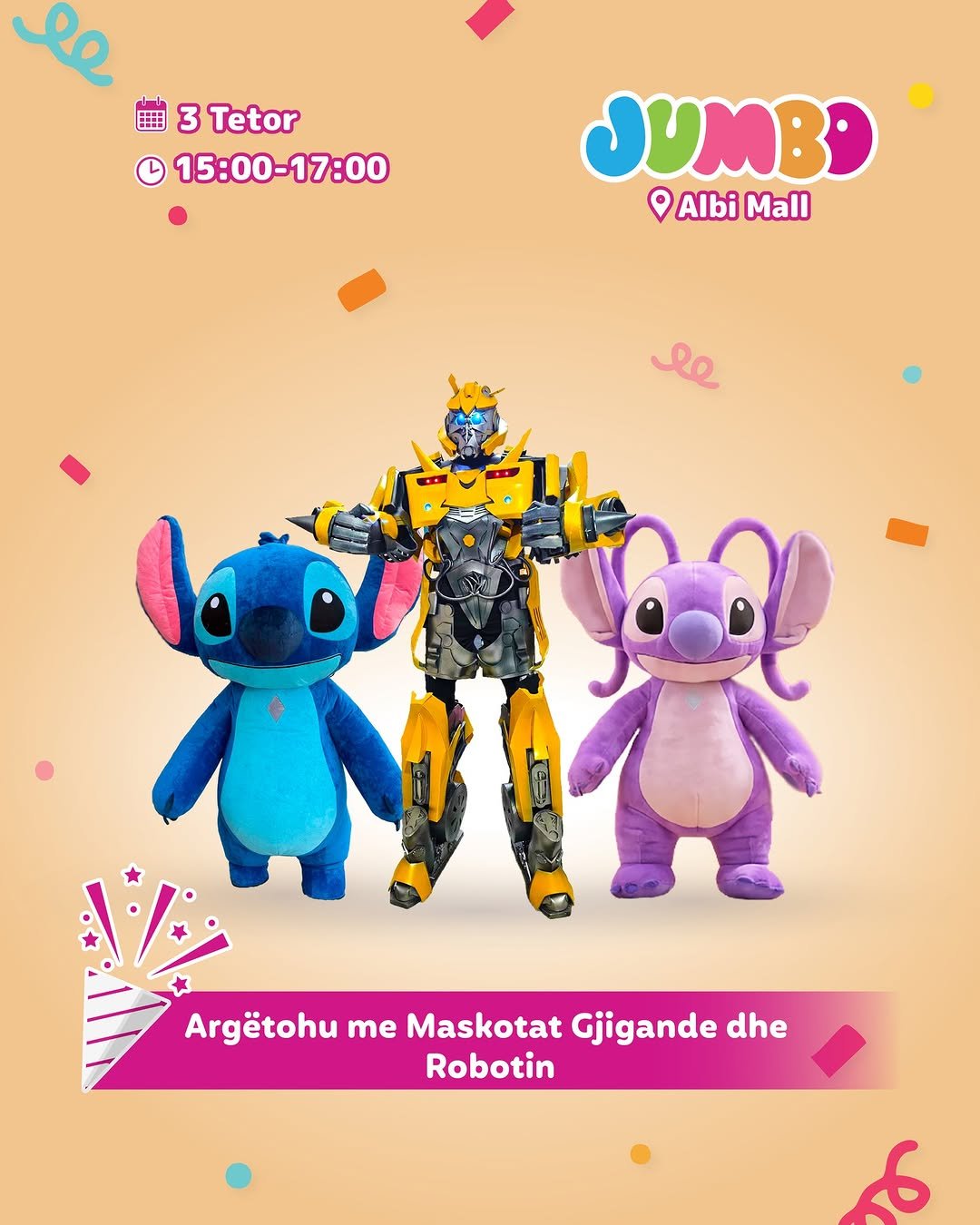 Kids: Argëtohu me Maskotat Gjigande dhe Robotin