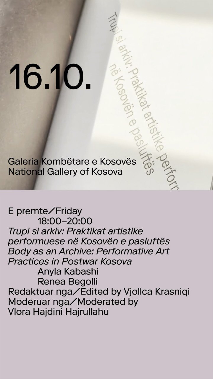 Body as an Archive: Performative Art Practices in Postwar Kosova