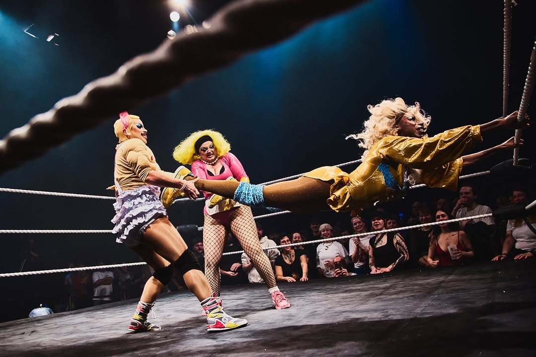Choke Hole in the ring, the drag wrestling collective from New Orleans